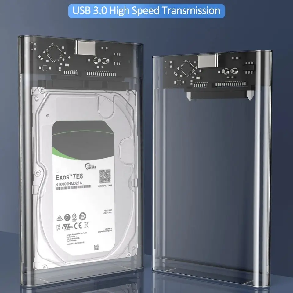 Harddisk Boxs USB 3.0 to SATA III Hard Disk Case 2.5 Inch HDD SSD Shell External Enclosure Hard Drive Disk Box External HDD Case