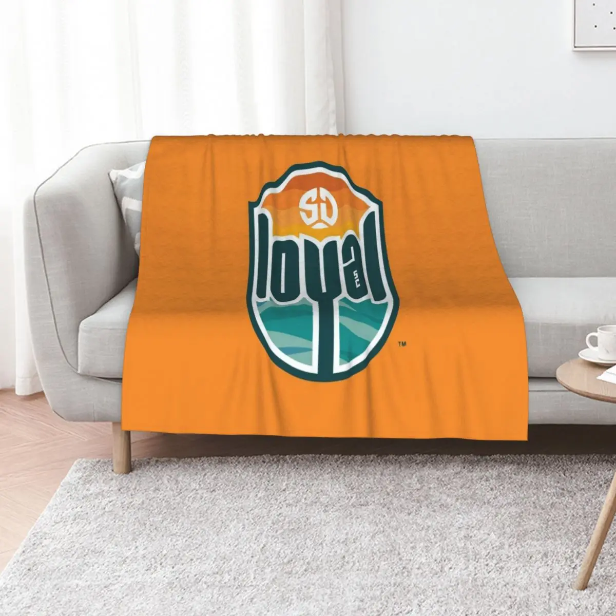 San Diego Loyal SC Throw Blanket Flannel Flannel Fabric Luxury St Decoratives Decorative Throw For Sofa Thin Blankets
