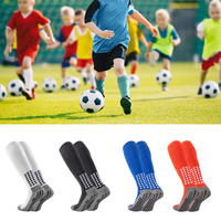 1/4 pairs Teenagers football socks outdoor match training sports anti slip breathable long Soccer socks Kids Calf socks