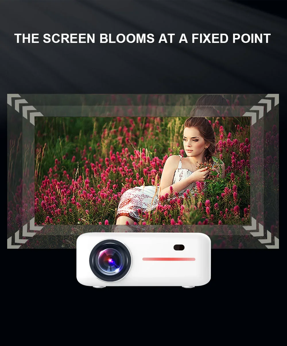 Mini 1080P-projector Native 1080P HD LED LCD Mini draagbare thuisbioscoopprojector