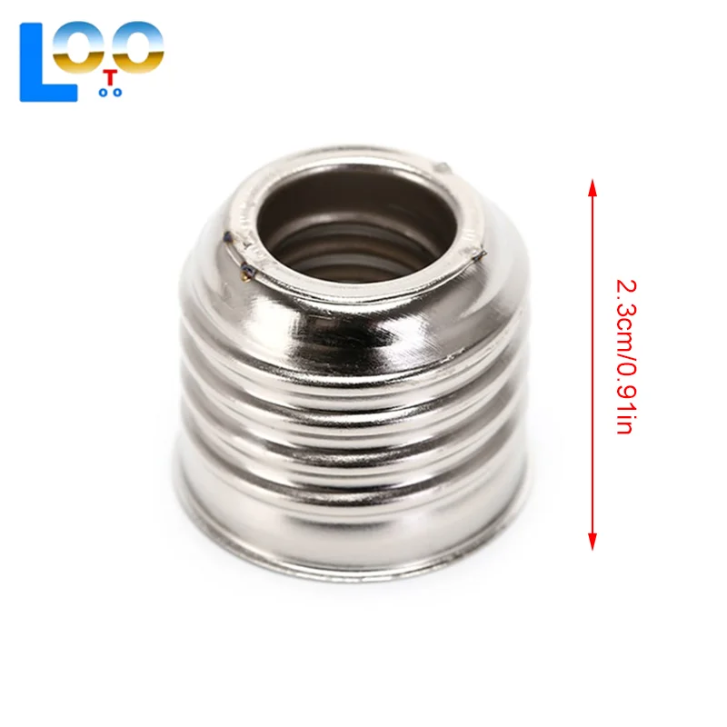 5 шт. от E27 до E14, патрон для лампы, цоколь, патрон для лампы, адаптер, удлинитель, светодиодный светильник, 250 В, серебристый