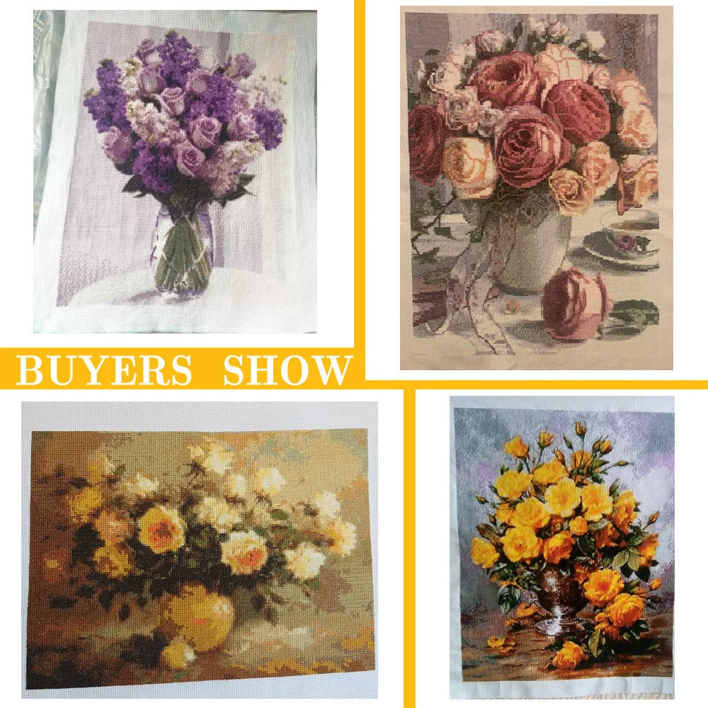 Meian Photo Custom DIY Cross Stitch Embroidery Kits 11/14CT Cotton Thread Printed Canvas Home Decoration Needlework Handicraft