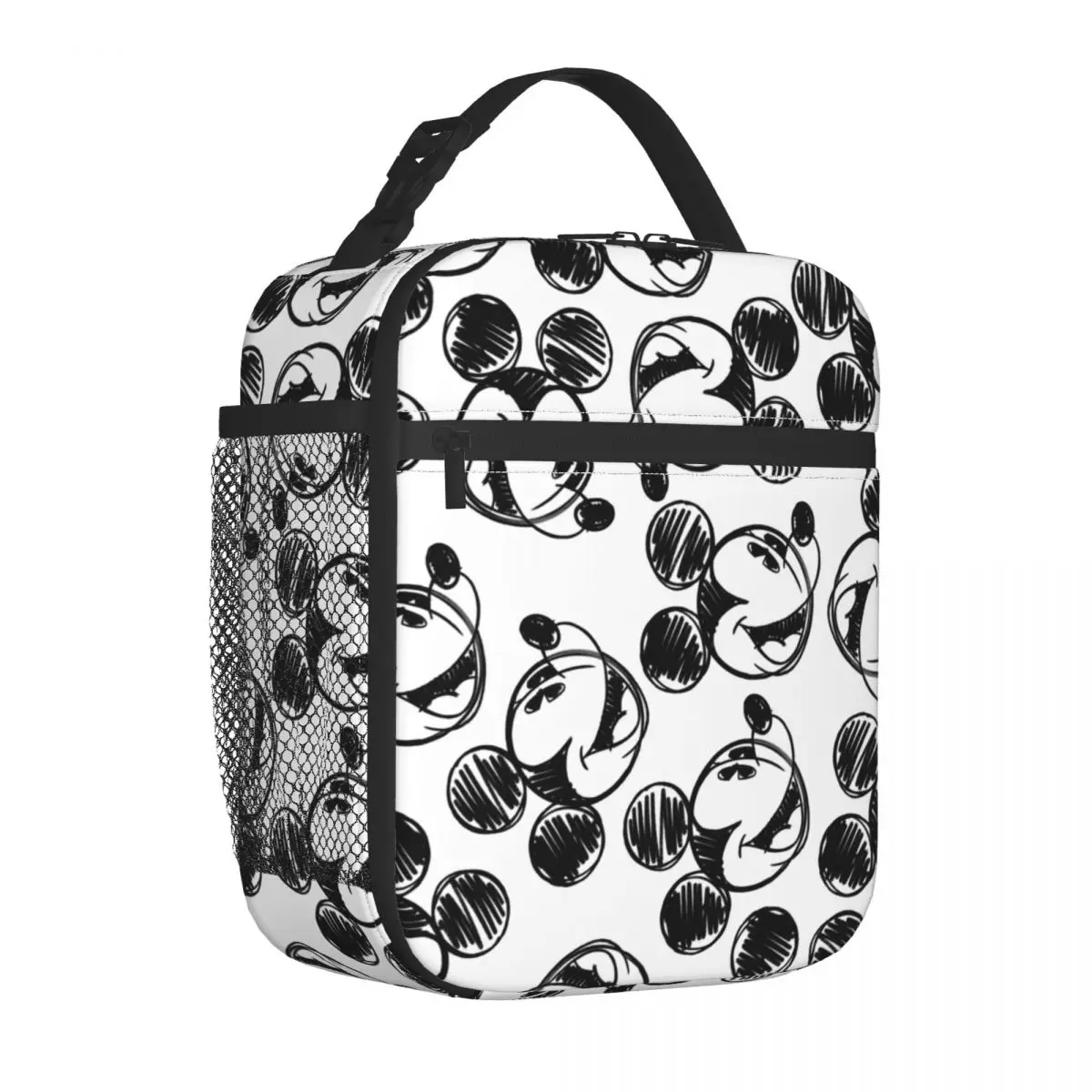 Mickey Mouse Insulated Lunch Bag Thermal Meal Container Portable Tote Lunch Box for Men Women Work Picnic