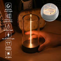 Minimalist Magnetic Led Atmosphere Lamp Creative Mood Light Rechargeable Cordless Lamps For Tables Night Light Camping Lights