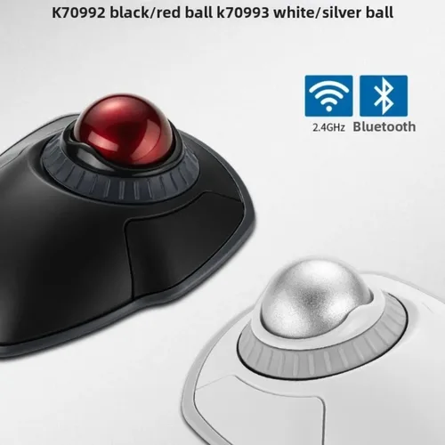 Imagen 1 del producto Ratón Kensington con cable o 2,4 GHz, Bluetooth, AutoCAD/Photoshop Trackball, órbita Original, ergonómico, personalizado, accesorios de oficina