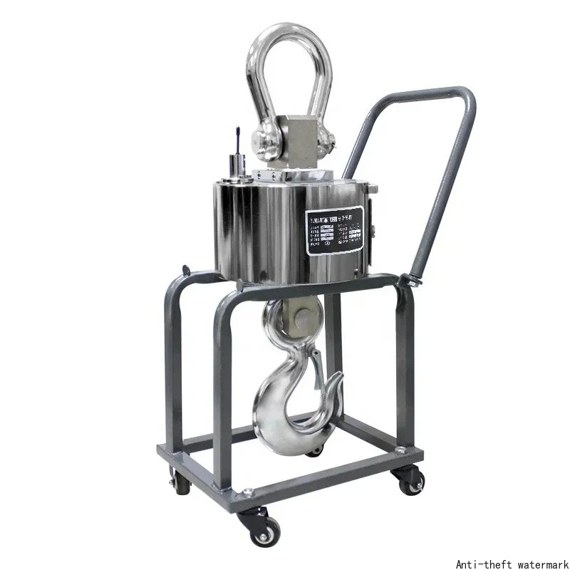 2025 Hot Selling Product - 10-ton Stainless Steel Shell Wireless Printing Industrial Lifting Digital Crane Scale