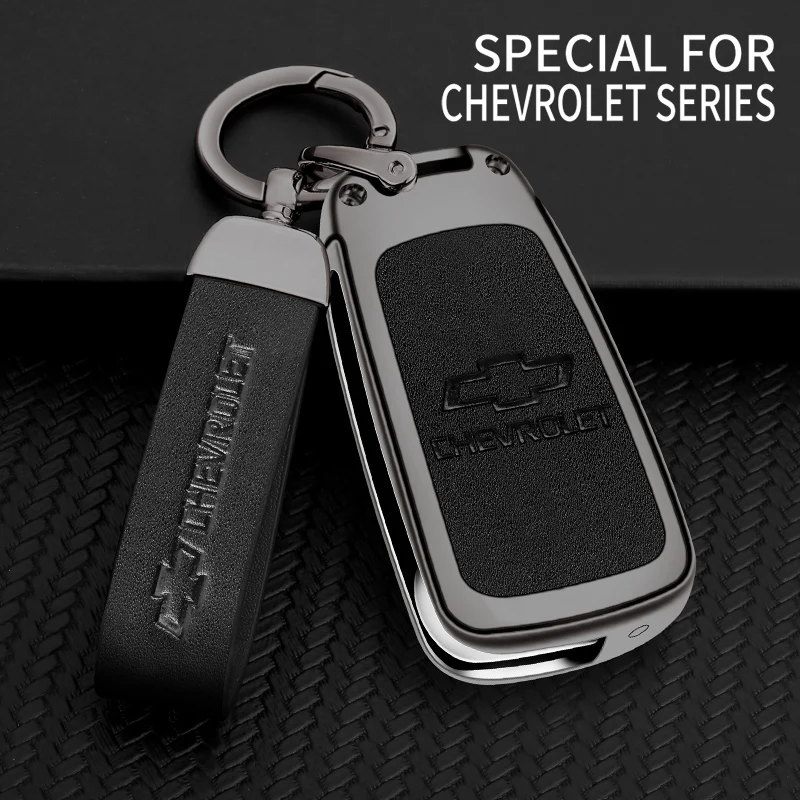 Zinc Alloy Car Flip Key Case Cover Shell Holder For Chevrolet Cruze Aveo Trax Sail Malibu Captiva Prism Spark Keychain Accessory