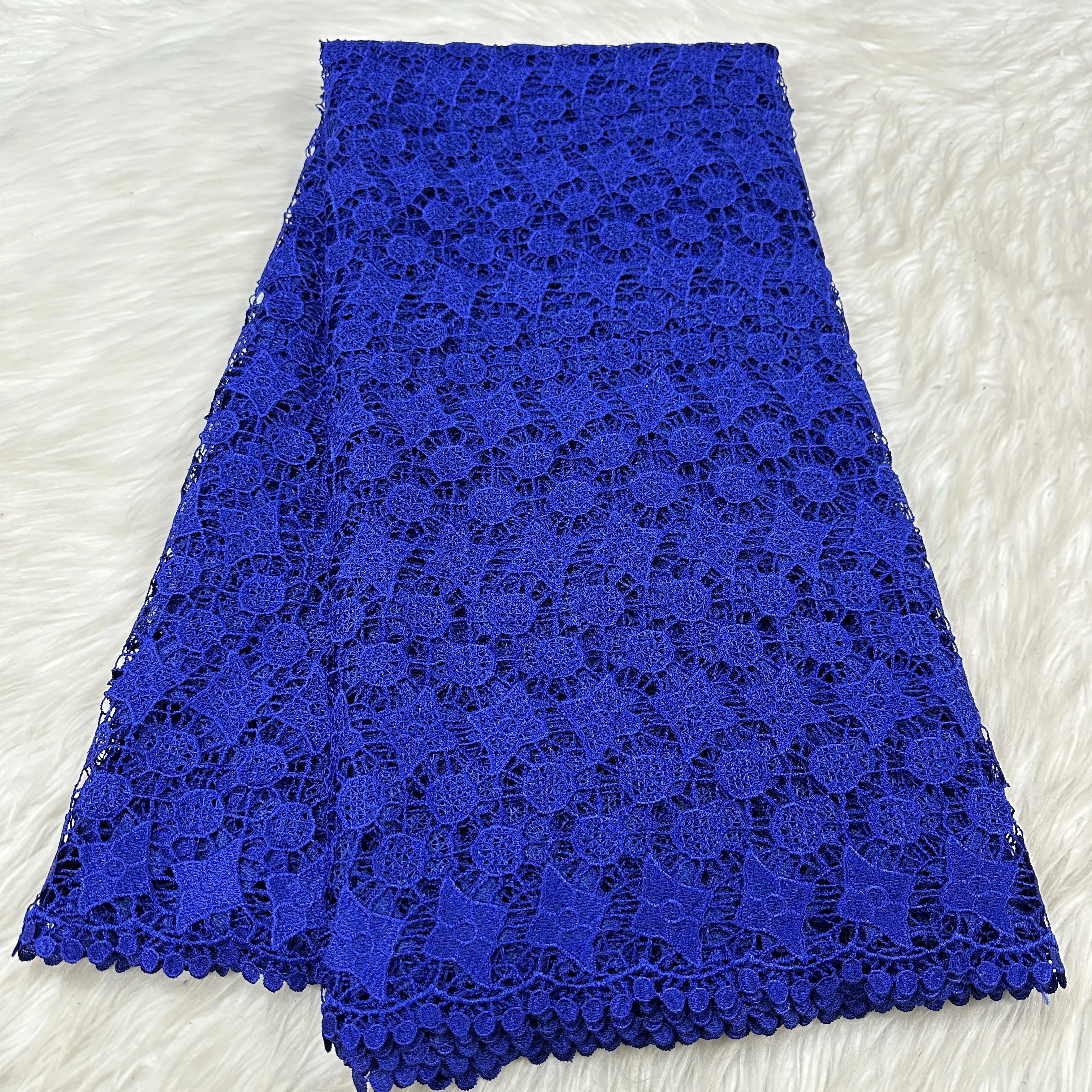 

Guipure Lace Fabric Hot Sale New African 2025 Nigerian France for High End Wedding Party Bride Sewing Dress