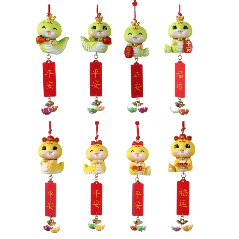 Multipurpose Traditional Chinese Snake Pendants New Year Festival Ornament Home Accessory for Party Supplies Daily Use