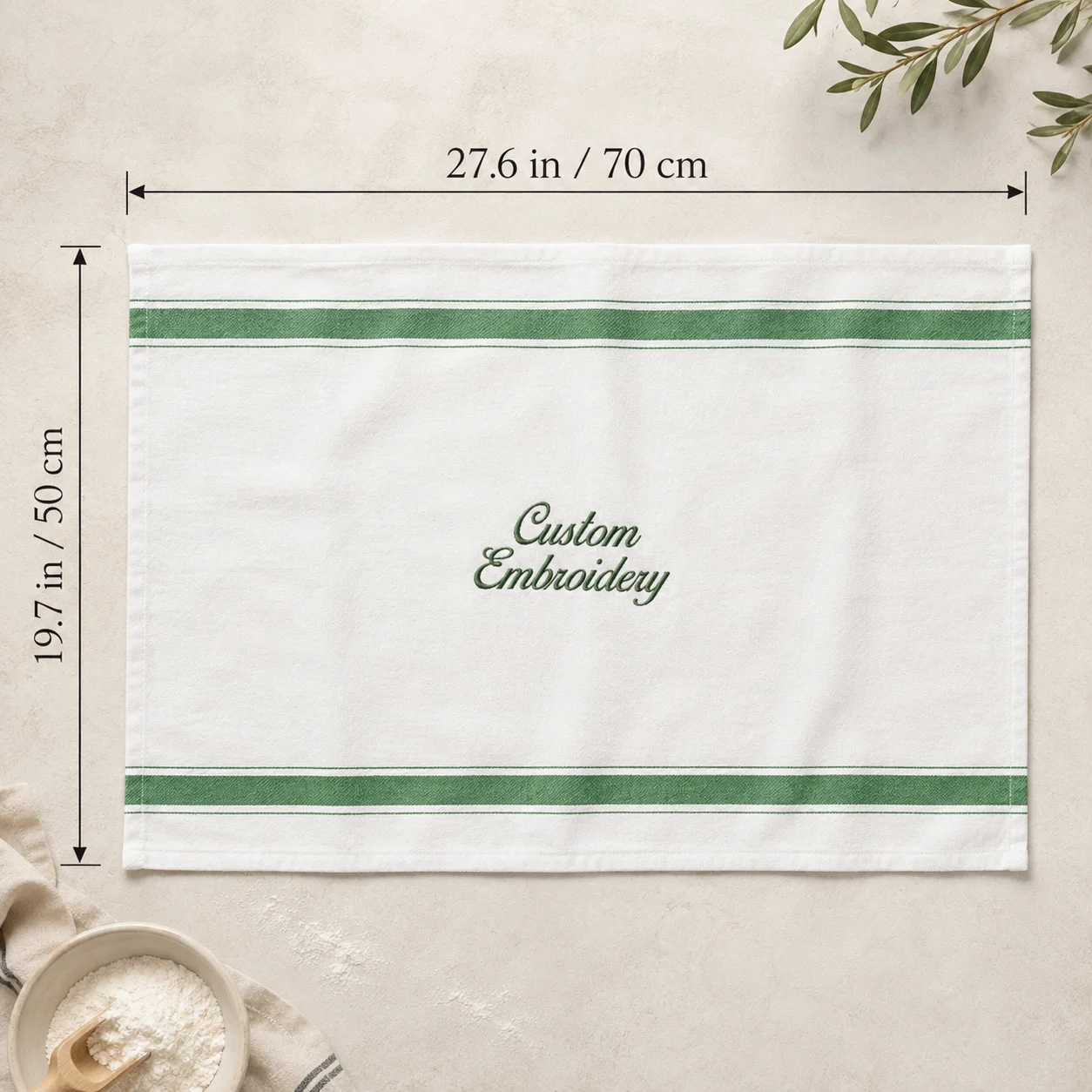 Personalized Sourdough Towel Custom Embroidered Kitchen Towel with Name Bread Baking Dish Cloth Housewarming Gift for Home Baker