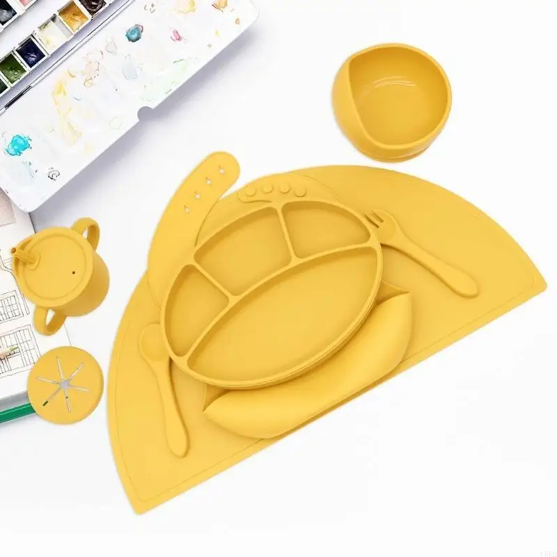 طقم أطباق للأطفال مكون من 8 قطع أدوات مائدة متعددة الوظائف هدية للطفل L8RB #4