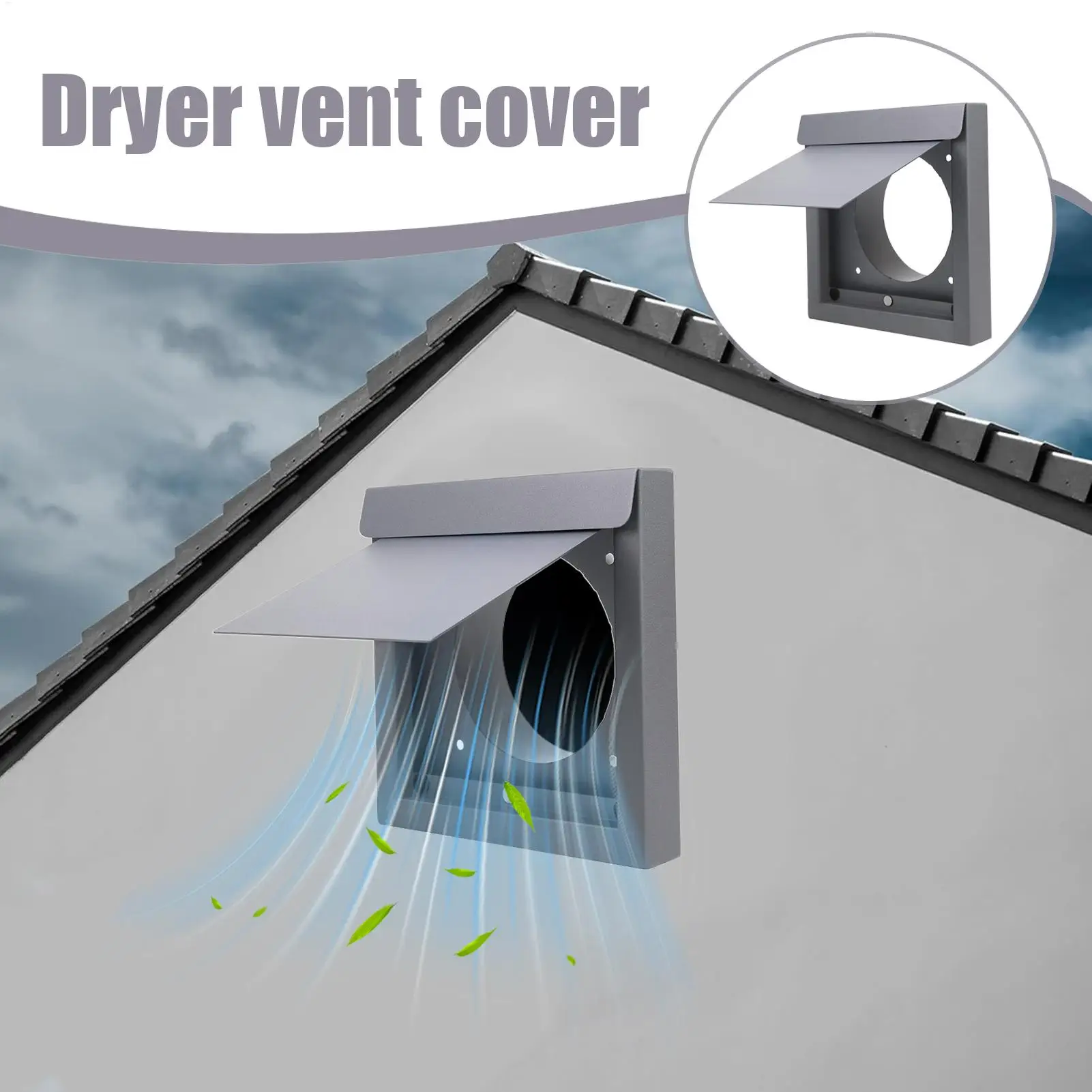 

Вентиляционная крышка для наружной сушилки из нержавеющей стали, 4-дюймовая защита, вентиляционная вытяжка для наружной стены, выходная вытяжка для вентиляции дома, безопасность на открытом воздухе стены