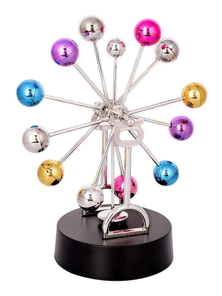 Ferris Wheel Permanent Motion Meter Innovative Romantic Color Ball Perpetual Motion Instrument for H