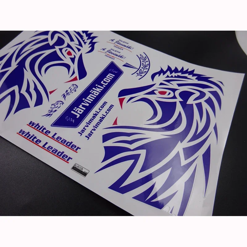 Blue Lion Livery Sticker Decorate for 1/14 Tamiya RC Truck Trailer Tipper Benz Actros 1851 3363 Car Diy Parts