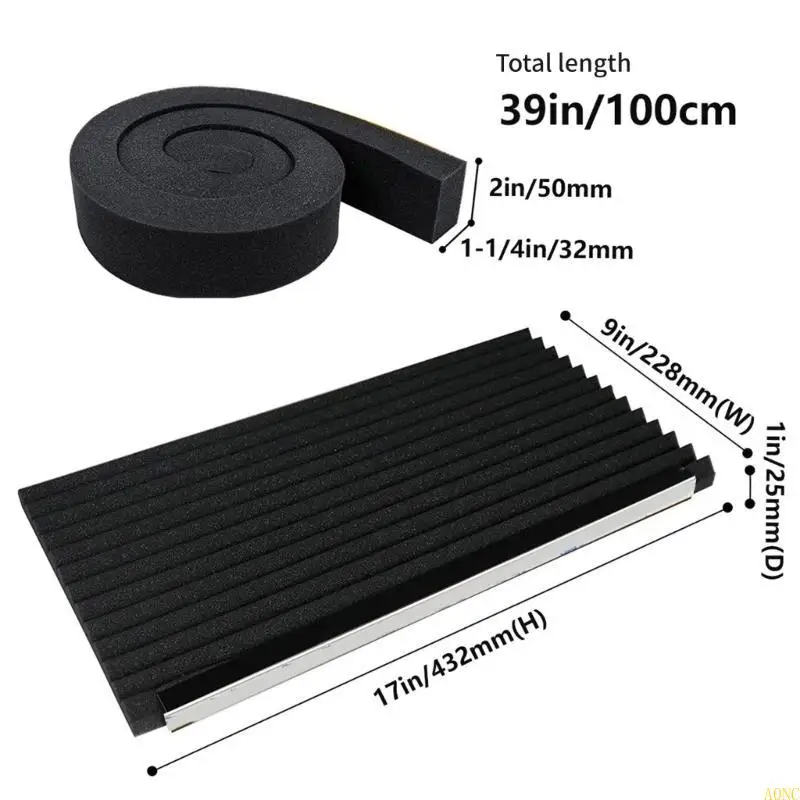 A0NC Fenster Klimaanlagen Seitenplatten Fenster ACS -Seitenpaneele Setzen Sie Schaumstoffmaterial