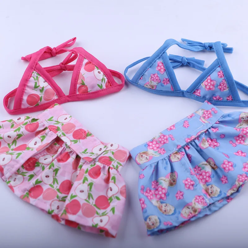 Summer Dog Clothing Pet Bikini Set Pet Funny Swimwear Teddy Beach Puppet Cat Clothes for Dogs Dress Skirts