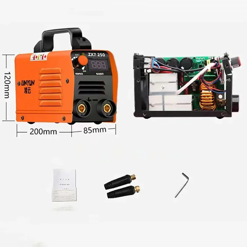 220V Inverter Arc Electric Welding Machine for 20-250A IP21 IGBT MMA ARC Welder Digital Display ZX7-250 6mm welding