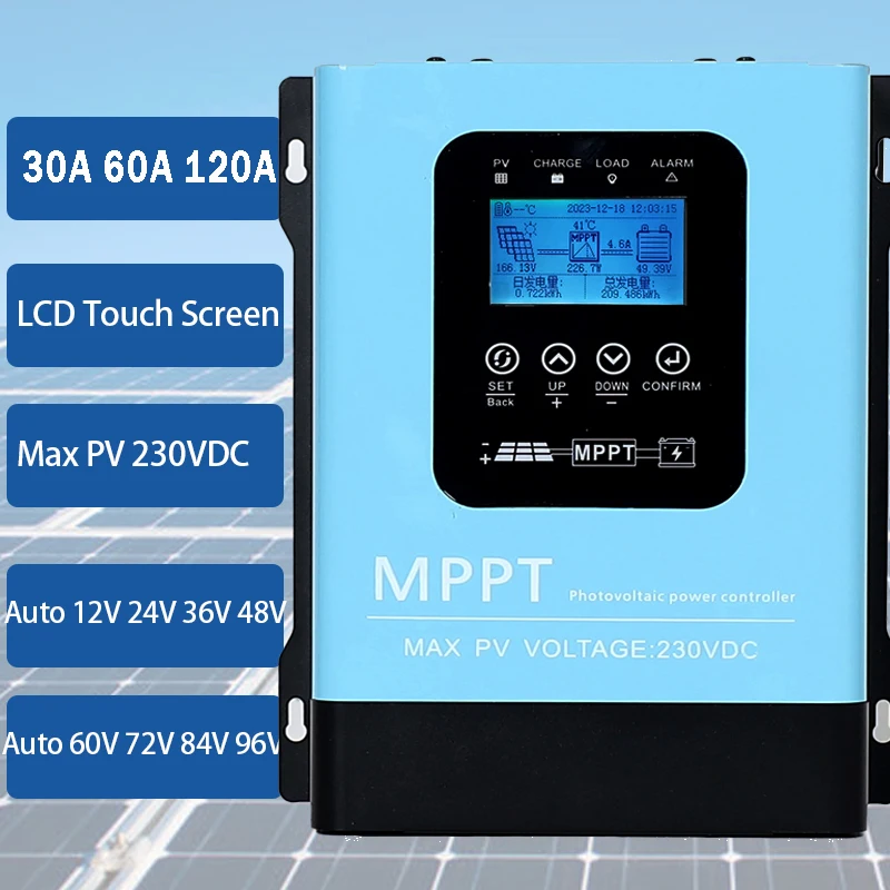 Imagem -03 - Mppt-controlador Solar de Carga e Descarga Bateria do Painel Solar Regulador pv 0120a 12 v 24 v 36 v 48 v 60 v 72 v 84 v 96v