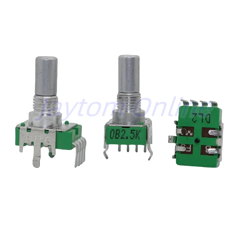 3pcs 360 degree Rotary Potentiometer RK11 ALPHA RV112FF 0B10K 0B2.5K 4Pins AKAI APC40 APC40MK2 Shaft Length 15mm