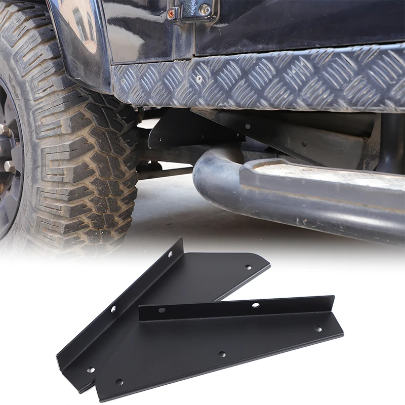 

2Pcs carbon steel black For Land Rover Defender 90 110 2004-2018 car front and rear wheel fender base replacement parts MTC3000