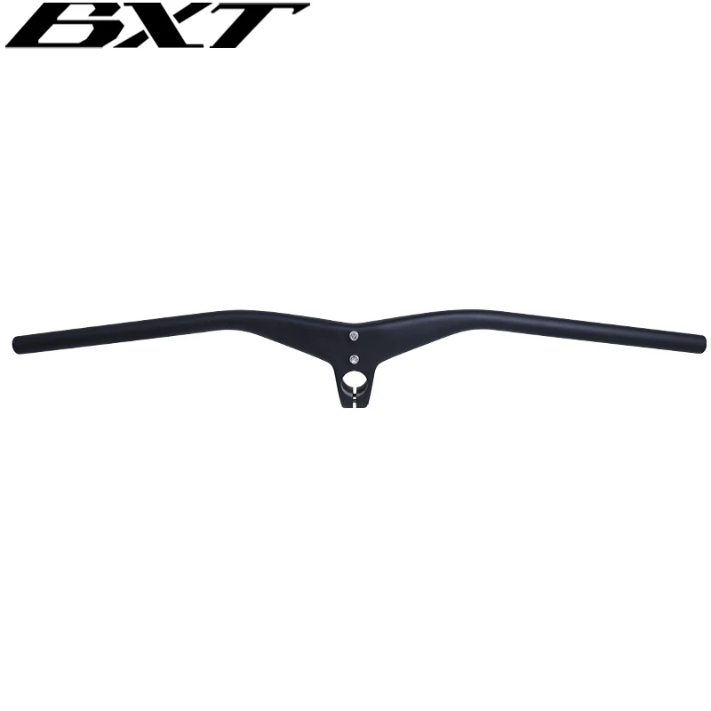 

BXT Full Carbon Mountain Bike Handlebar Integrated MTB Carbon Bike Stem Handlebar One-Shaped Flat Bar Stem bicicleta Handlebar