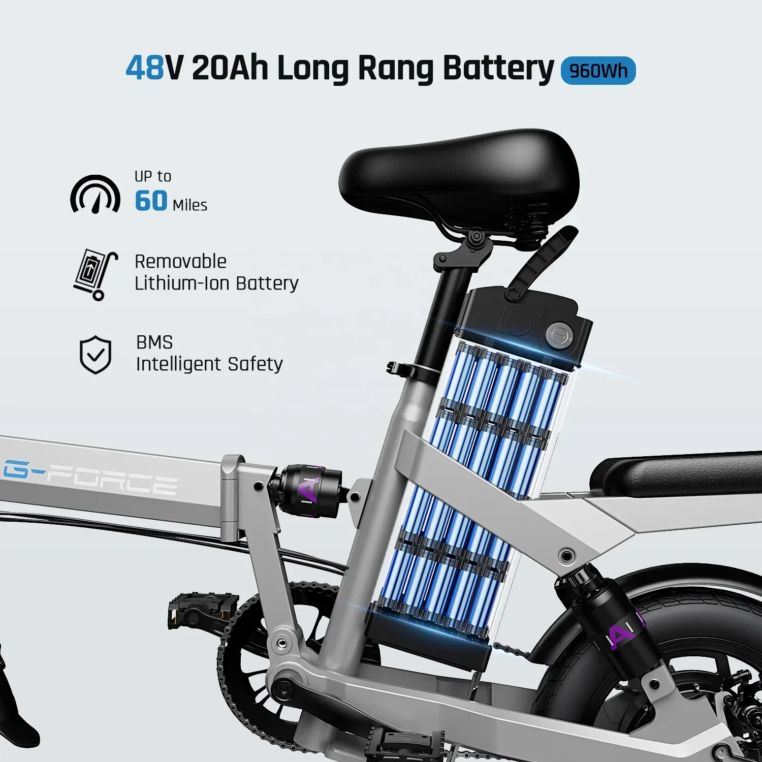 دراجة كهربائية جديدة G AE دراجة كهربائية صغيرة قابلة للطي-W 48V 17AHAH بطارية ليثيوم bicicletelectrica