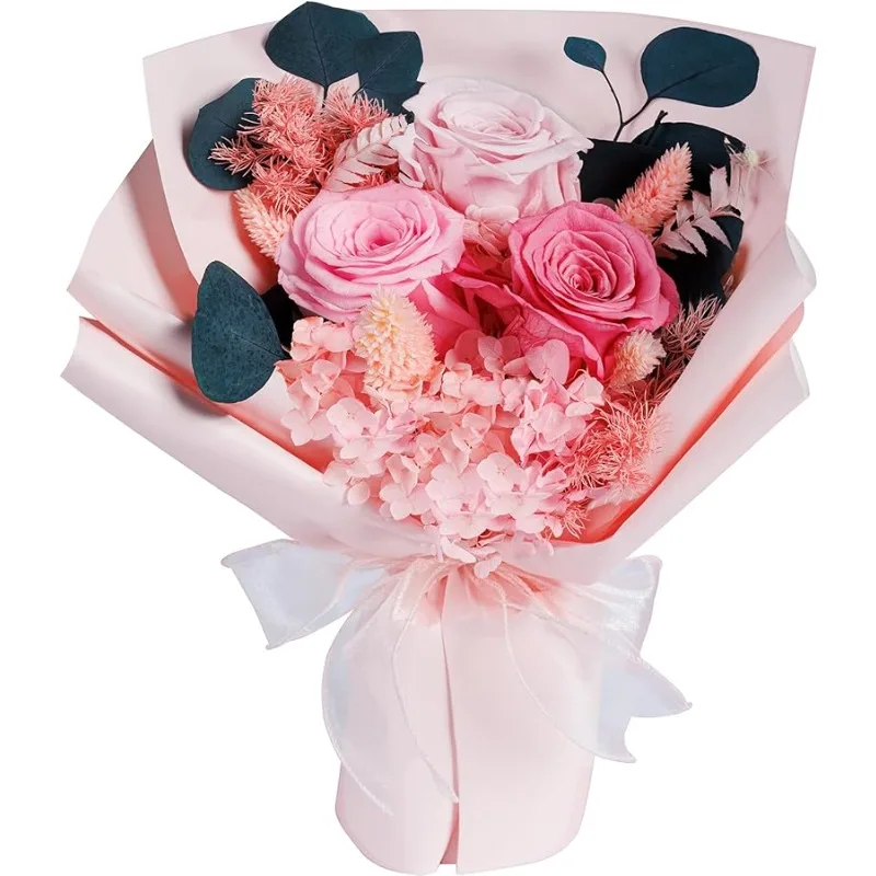 

Flowers Gifts for Mom, Flower for Delivery, Preserved Roses Bouquets, Pink Roses, Birthday Gifts for Women, Mothers Day Flowers