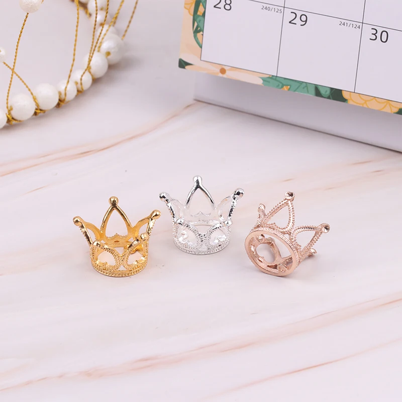 1Pc Metal Crown Headwear Hairwear Hair Accessories For Doll Accessories For 1/6 Doll House Kids Pretend Play Toy