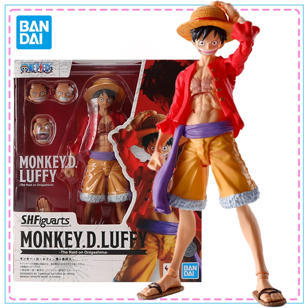 

Bandai S.H.Figuarts One Piece Monkey D Luffy The Raid on Onigashima Action Figure Genuine SHF Model Kit Collection Model Toys