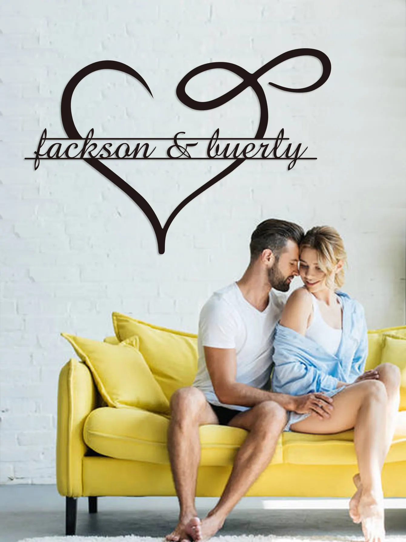 ป้ายโลหะรูปหัวใจแบบกำหนดเอง ใช้ซ้ำได้ ติดตั้งง่าย สำหรับตกแต่งบ้าน ประตู ห้องนั่งเล่น หรือทางเดิน