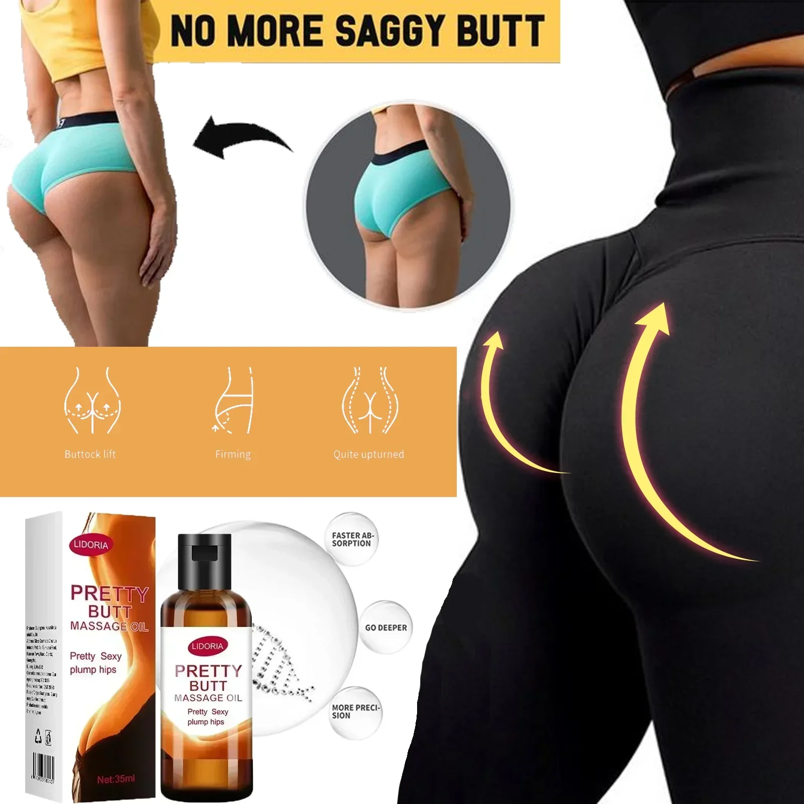 Powerful Buttocks Enlargement  Permanently Plumps Tightens lift Enlarges Make Buttock Sexy Buttocks Skin Problems