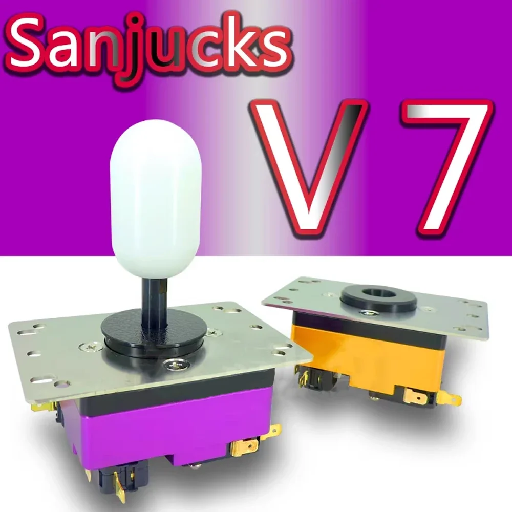 

SANJUKS-V7-Aluminum Alloy Customized Arcade Joystick, 8PIN Socket, Competition Fighting, Original, Korean