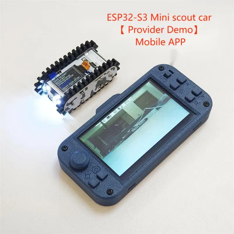 Ispezione delle condutture Video wireless Pista per auto Robot RC con fotocamera Insegnamento Esp32 Codice di scansione Rete Programma fai da te Giocattoli