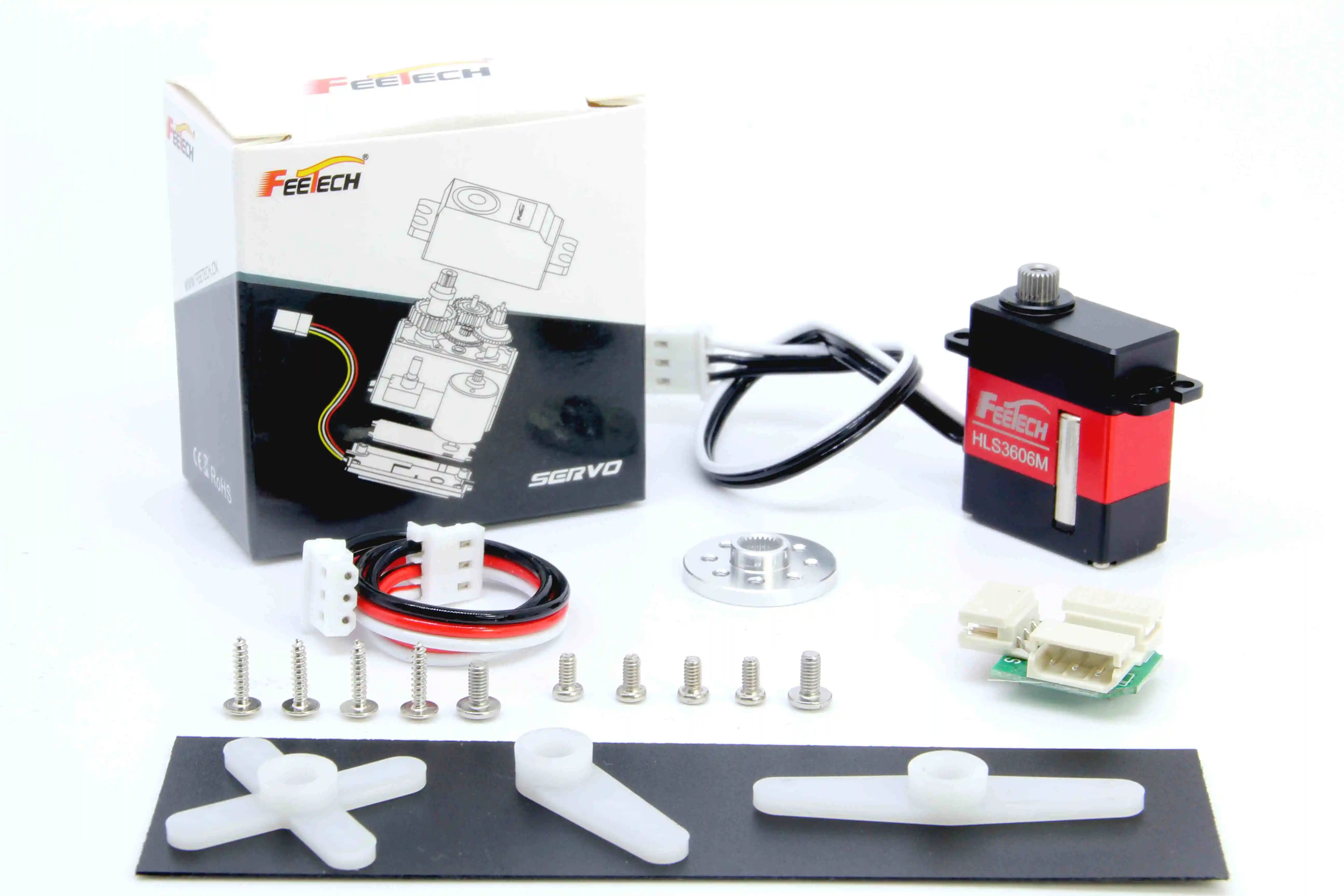 Servo à engrenages métalliques de haute précision 6V 6kg avec contrôle de force Feetech HLS3606-C001