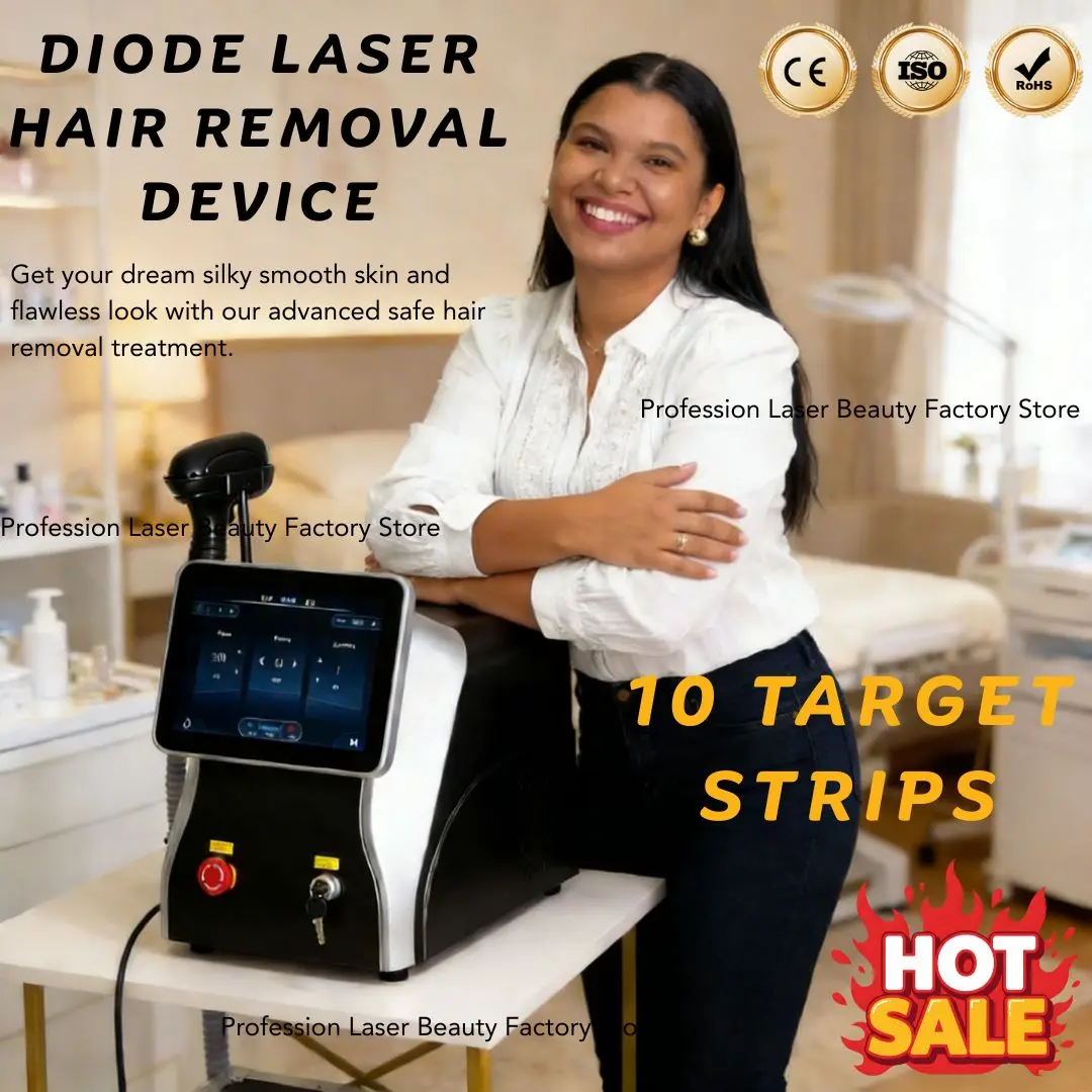 

Diode Laser Hair Removal Machine 808nm 3 Wavelength Ice Point Painless Hair Reduction 4000W For Salon Spa and Aesthetic Center