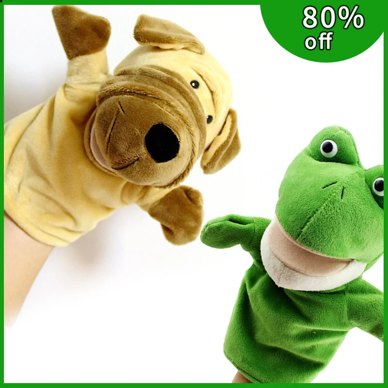 

Animal Hand Finger Puppet Plushed Doll Hand Finger Story Puppet Kawaii Dolls Interactive Toys Lion Elephant Bunny Monkey Gift