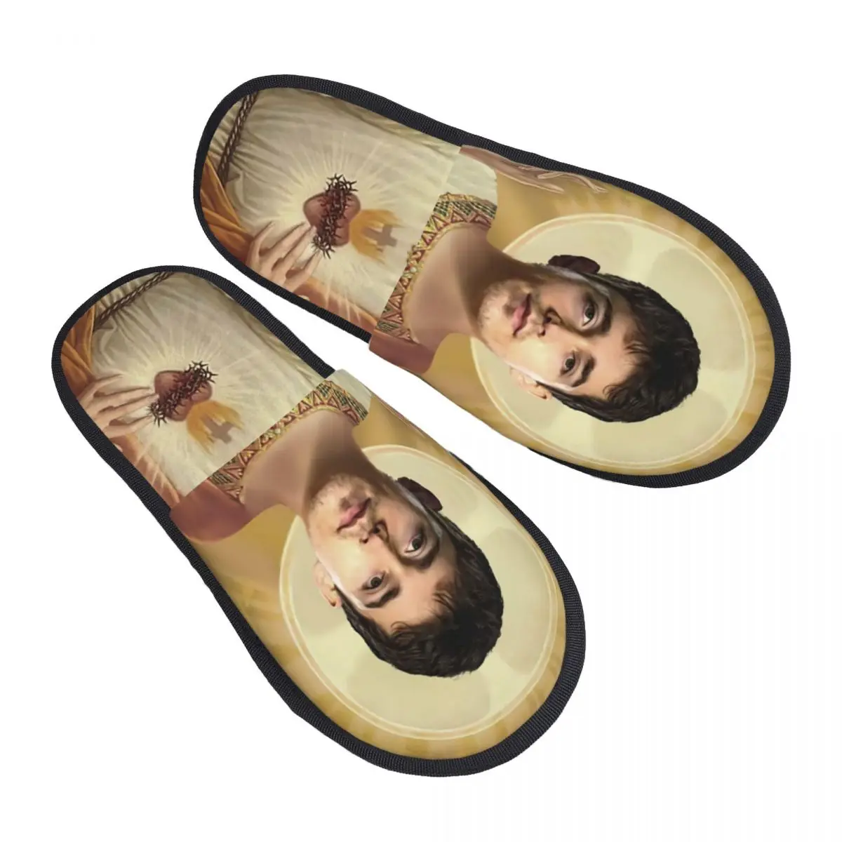 

Custom Saint Charles Monaco Formula One Driver Leclercs Jesus Soft Memory Foam House Slippers Women Comfy Warm Anti-Skid Slipper