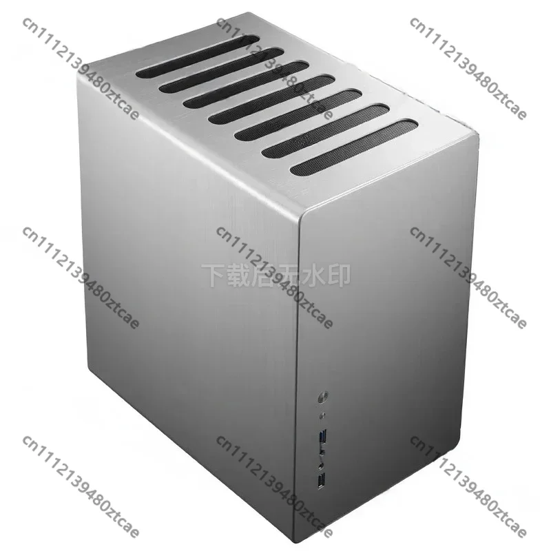 Full Aluminum Alloy Mid Tower PC Case ATX Desktop Computer Chassis Host Shell