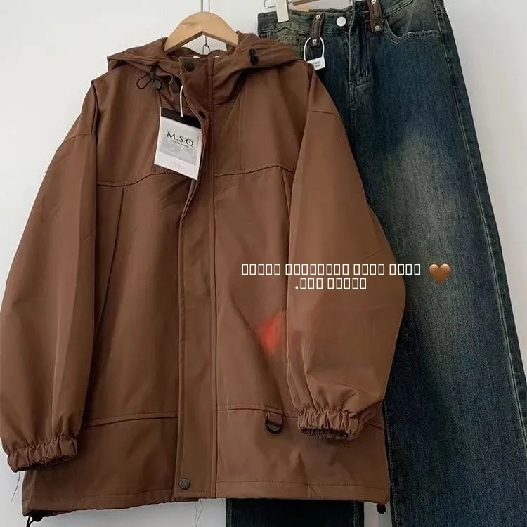 

Утепленная хлопковая куртка на осень-зиму в американском ретро-стиле, ветровка на молнии с капюшоном, модная рабочая одежда для пар, верхняя одежда