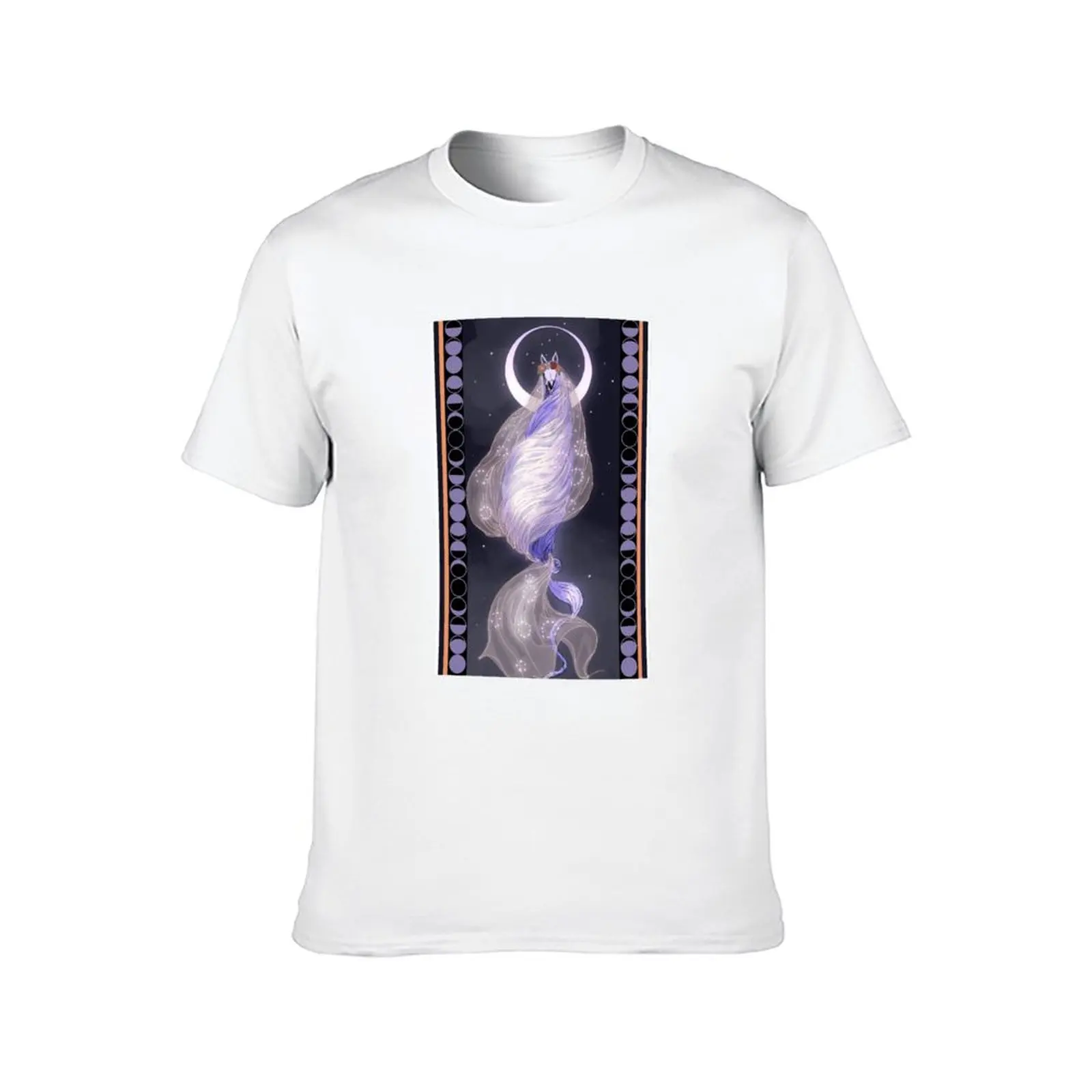 ألفونز موكا القمر مستوحاة ماري لوليد تي شيرت القطن تي شيرت رجل 100% رجل تي شيرت للرجال تي شيرت غير رسمي