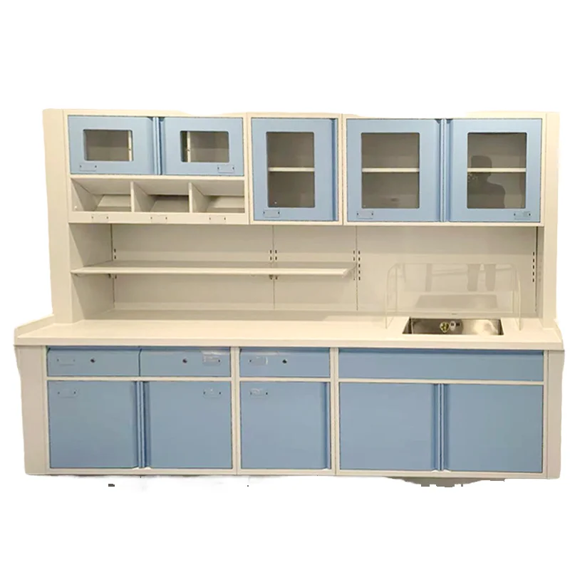 Hospital Furniture Laboratory Dental Cabinet Steel Hospital Benches Workbench Dentist Clinic Furniture on Sale Table Bench