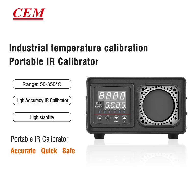 CEM 50 ~ 350ºC Multi-function Portable Infrared Black Body Calibrator High Accuracy Stable Control Max 350℃ Calibrator