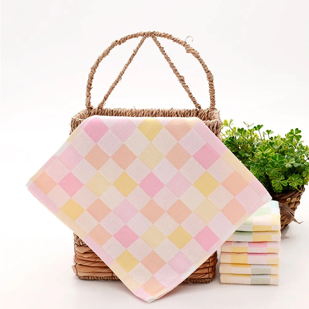 

Набор из 3 детских салфеток из премиального хлопка: мягкие, впитывающие, быстросохнущие полотенца для лица, волос и тела, многоразовые, случайные цвета