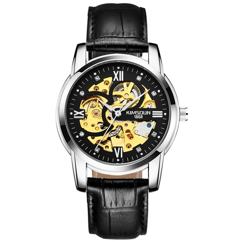 

Luxury Automatic Mechanical Watch Men Military Wristwatch Black Silver Watches Sports Man Bussiness Clock Male Relogio Masculino