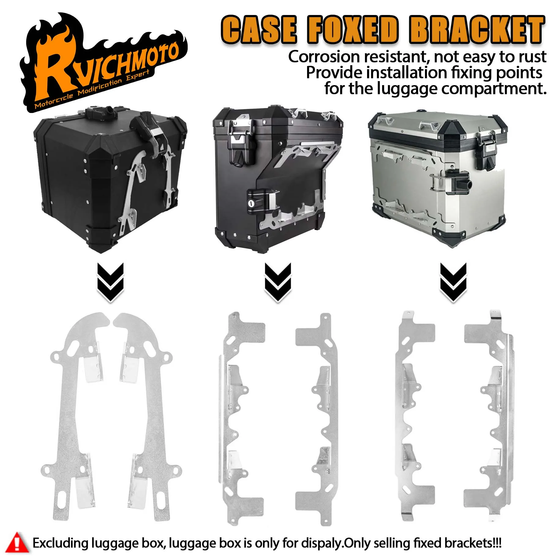 

F850 R1200 GS мотоциклетный багажный отсек, фиксированный кронштейн для R1200GS R1250GS LC ADV F850GS Adventure F750GS, боковая коробка, верхний чехол