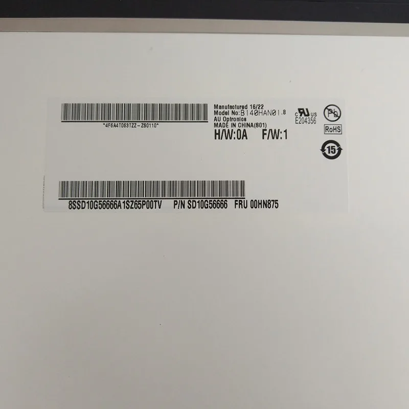 Imagem -02 - Yooga Tela Lcd 00ny410 00hn875 00ur189 00jt857 14.0 Polegada Fhd Matriz do Portátil para Lenovo Thinkpad x1 Yoga 1st Gen Tela de Toque x1