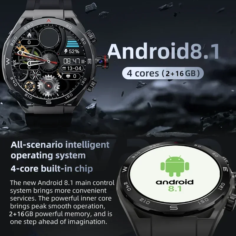Vp900 novo smartwatch 4g 1.43 polegadas tela amoled navegação gps cartão sim câmera chamada de vídeo à prova dwaterproof água smartwatch novo modelo