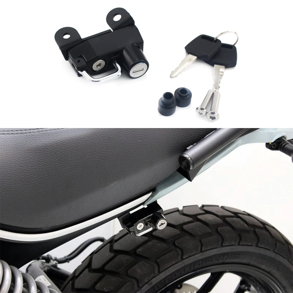 

For Ducati Scrambler Icon 2015 to 2019 Scrambler Urban Enduro 15-19 Motorcycle Helmet Lock Bloqueo De Casco