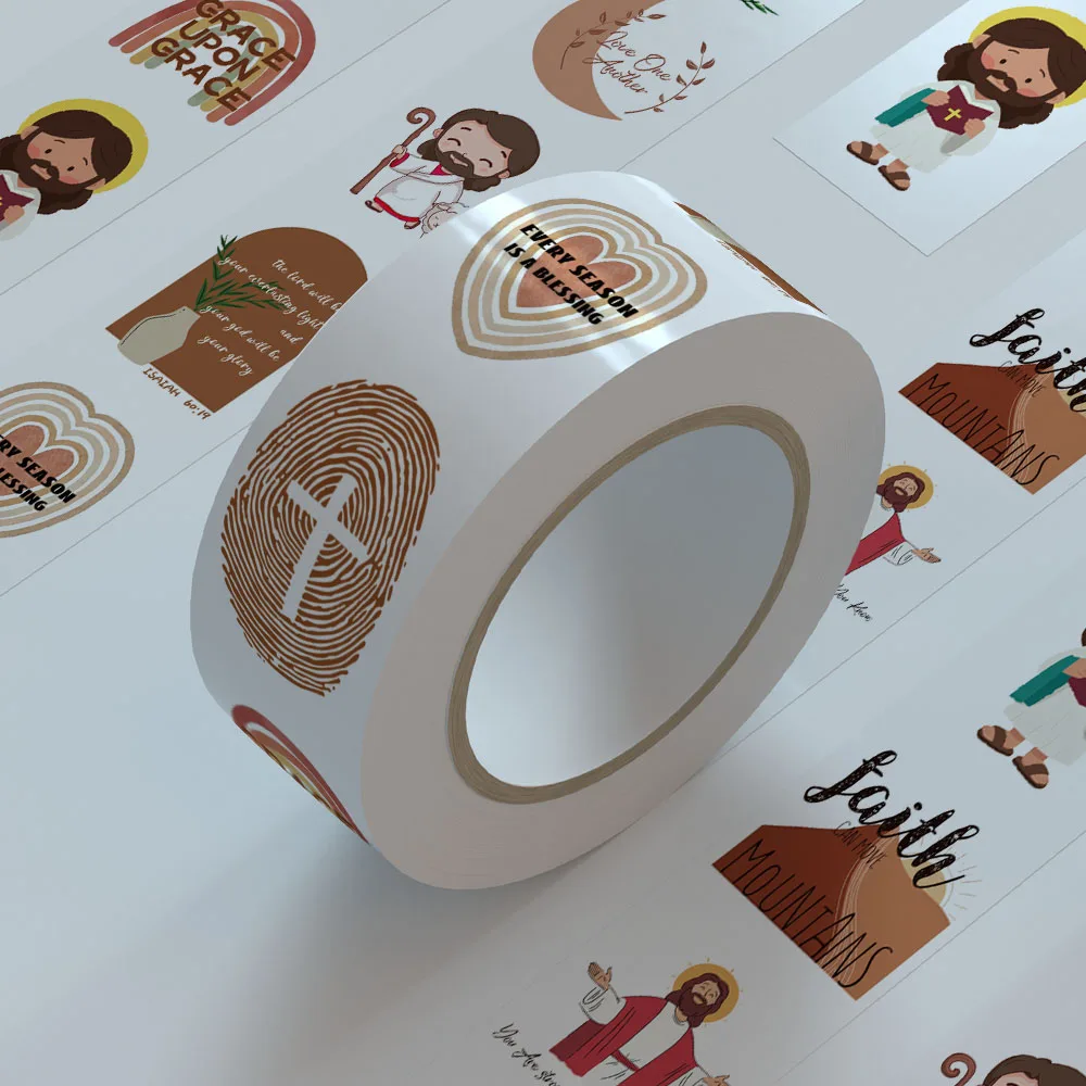 500pcs Jesus Bible Sticker For Laptop Phone Case Guitar Skateboard Computer Motorcycle DIY Decoration Sticker Holiday Party Gift view 6