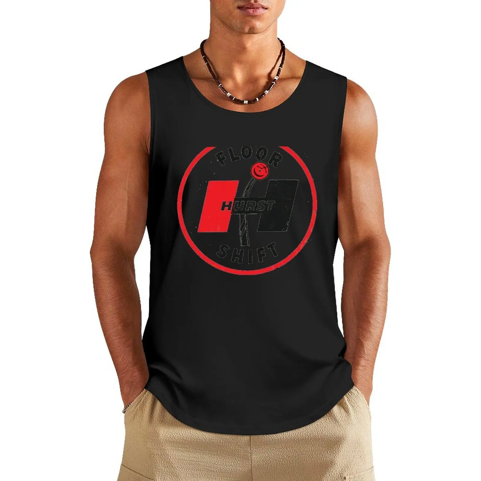 Retro Hurst Floor Shifter Tank Top Men's sleeveless bodybuilding vests for men Male clothes